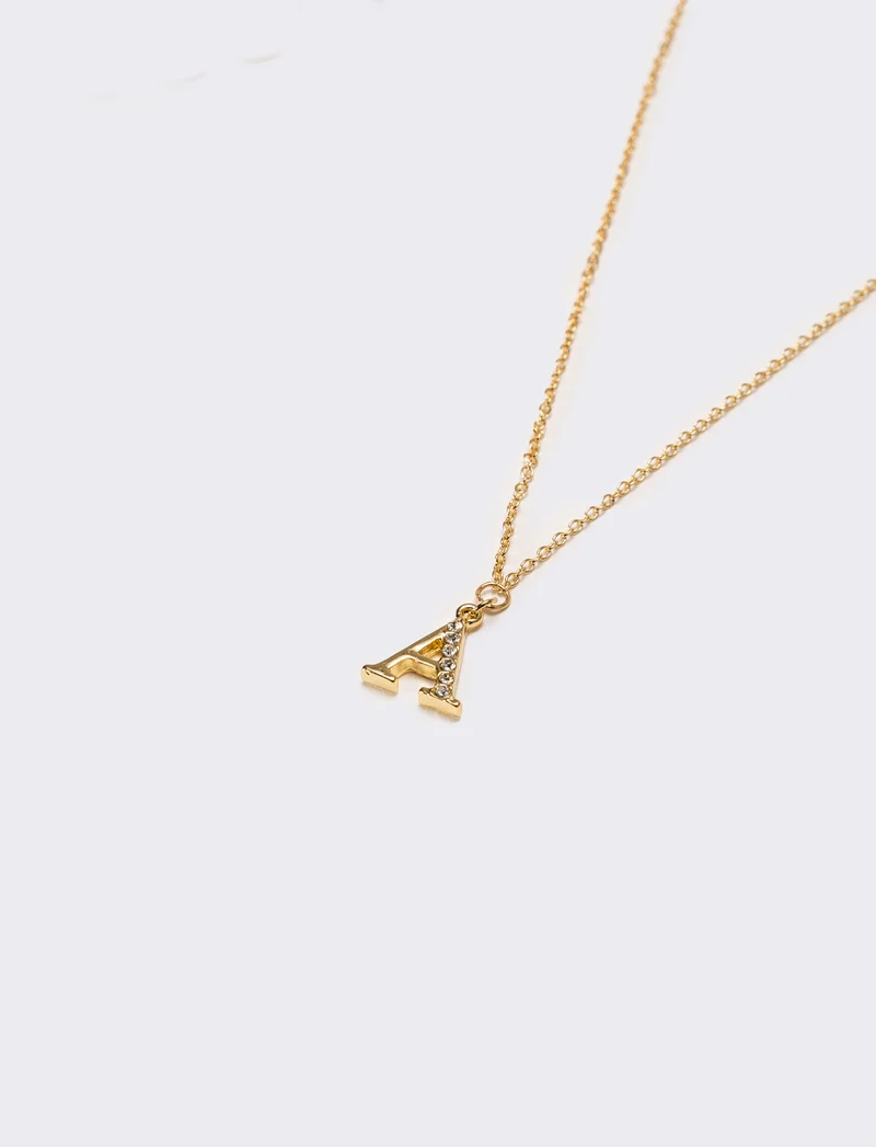 Collana donna con lettera iniziale - var 1