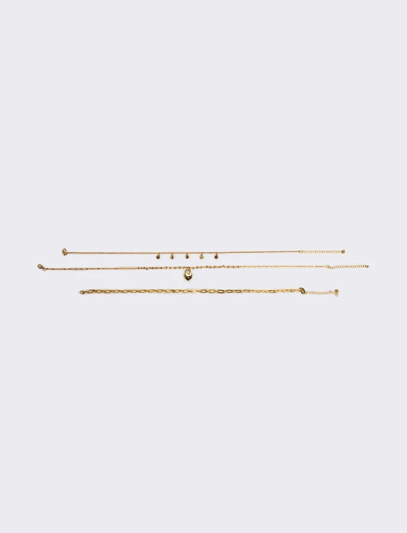 Collana donna 3 fili diversi - Oro
