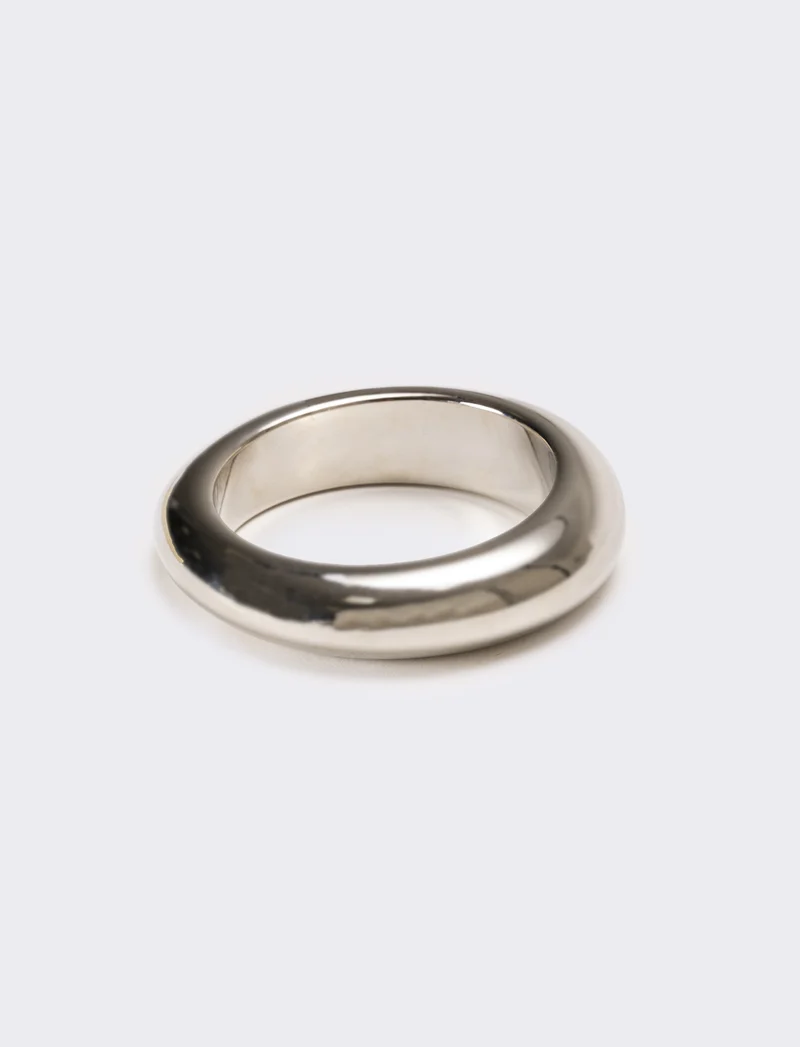 Bracciale donna rigido bombato - Argento