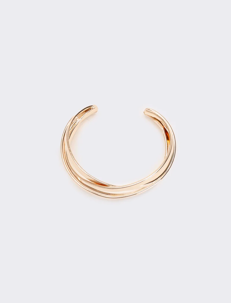 Bracciale donna 5 fili rigido aperto - Rosa