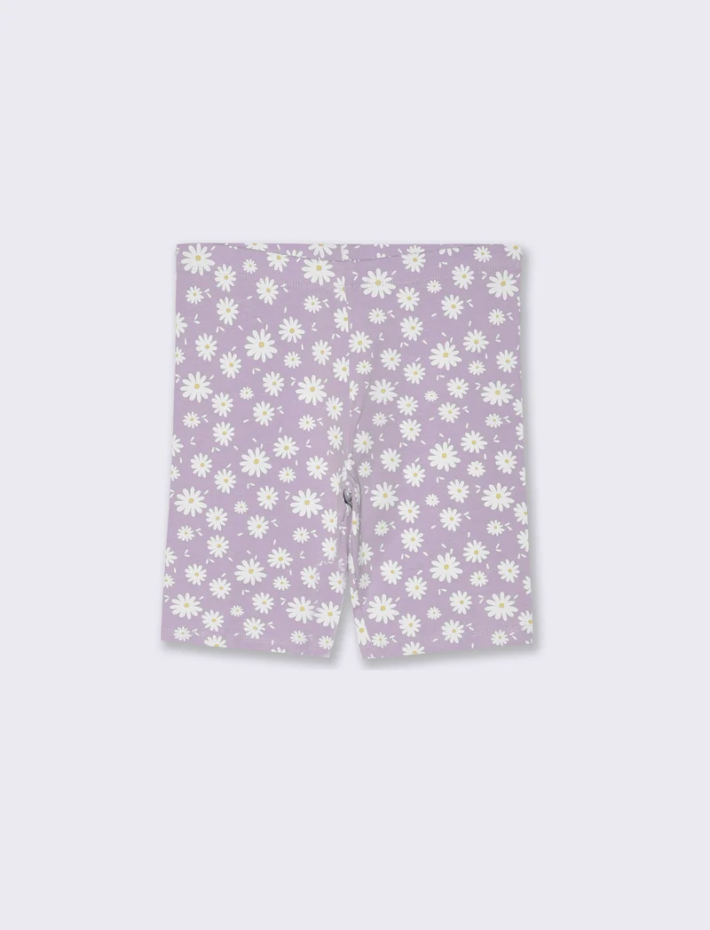 Leggings corto da bambina - Lilla