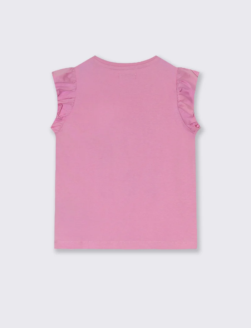T-shirt mezza manica da bambina - Rosa