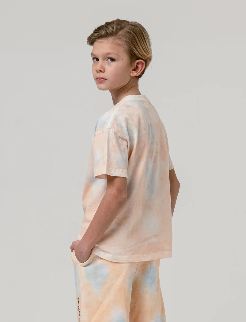 T-shirt stampata tie-dye da bambino - Fantasia