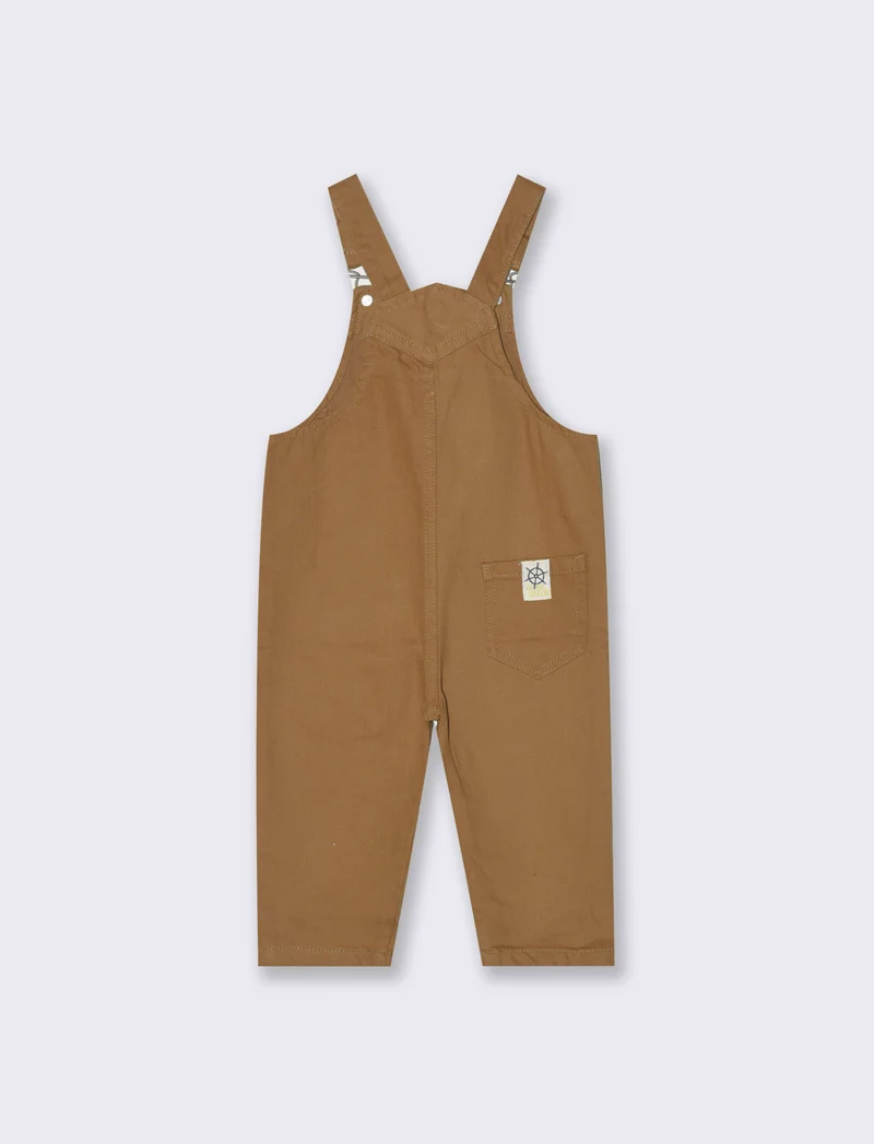 Salopette in twill da neonato - Beige