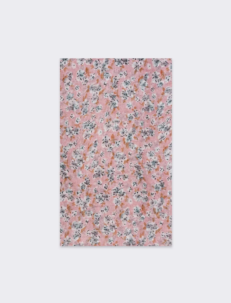 Foulard donna fiorellini - Rosa
