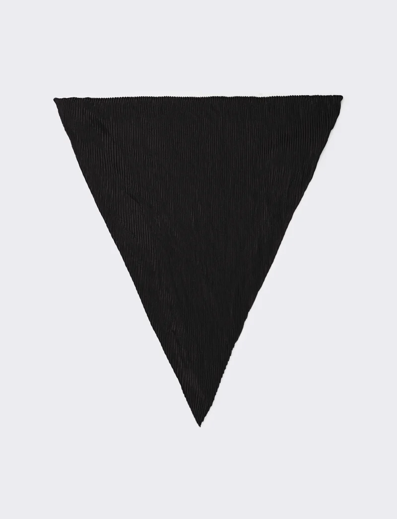 Foulard donna unito quadrato - Nero