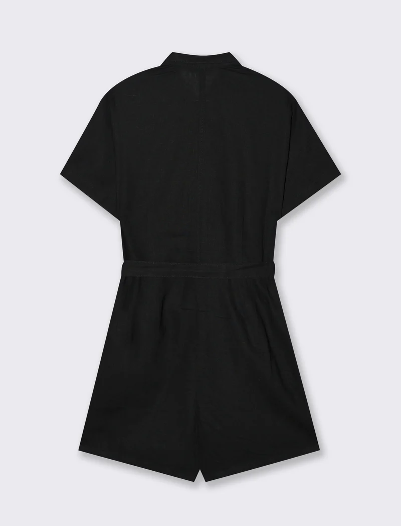 Jumpsuit corta da donna - Nero
