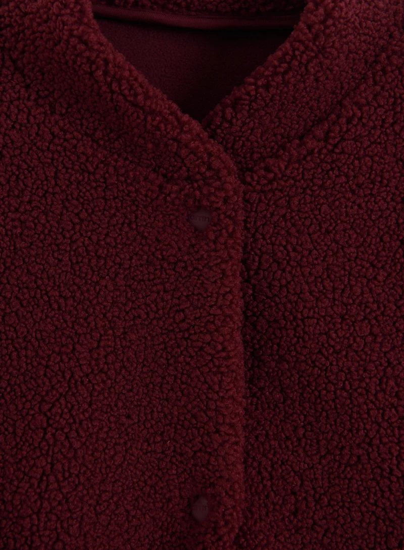 Merlot Pile Coach Jacket