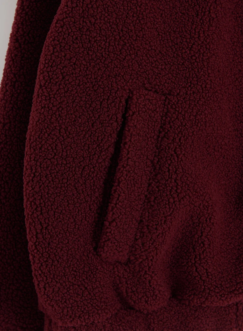 Merlot Pile Coach Jacket