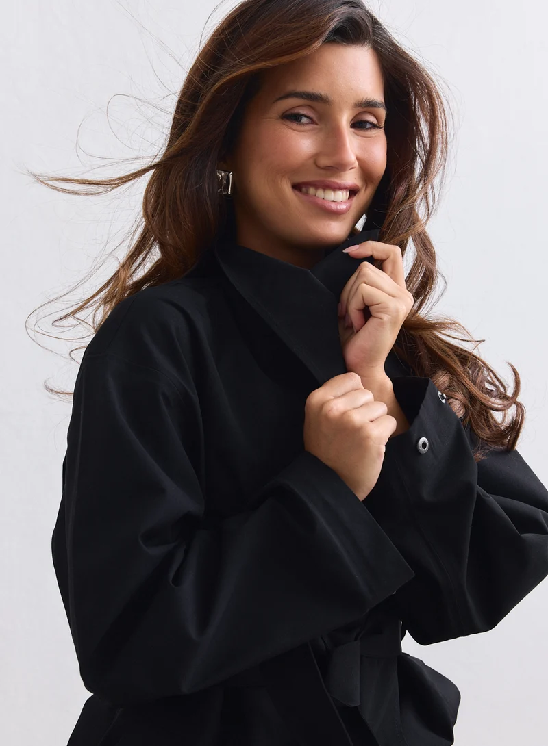 Black Waterproof Coat
