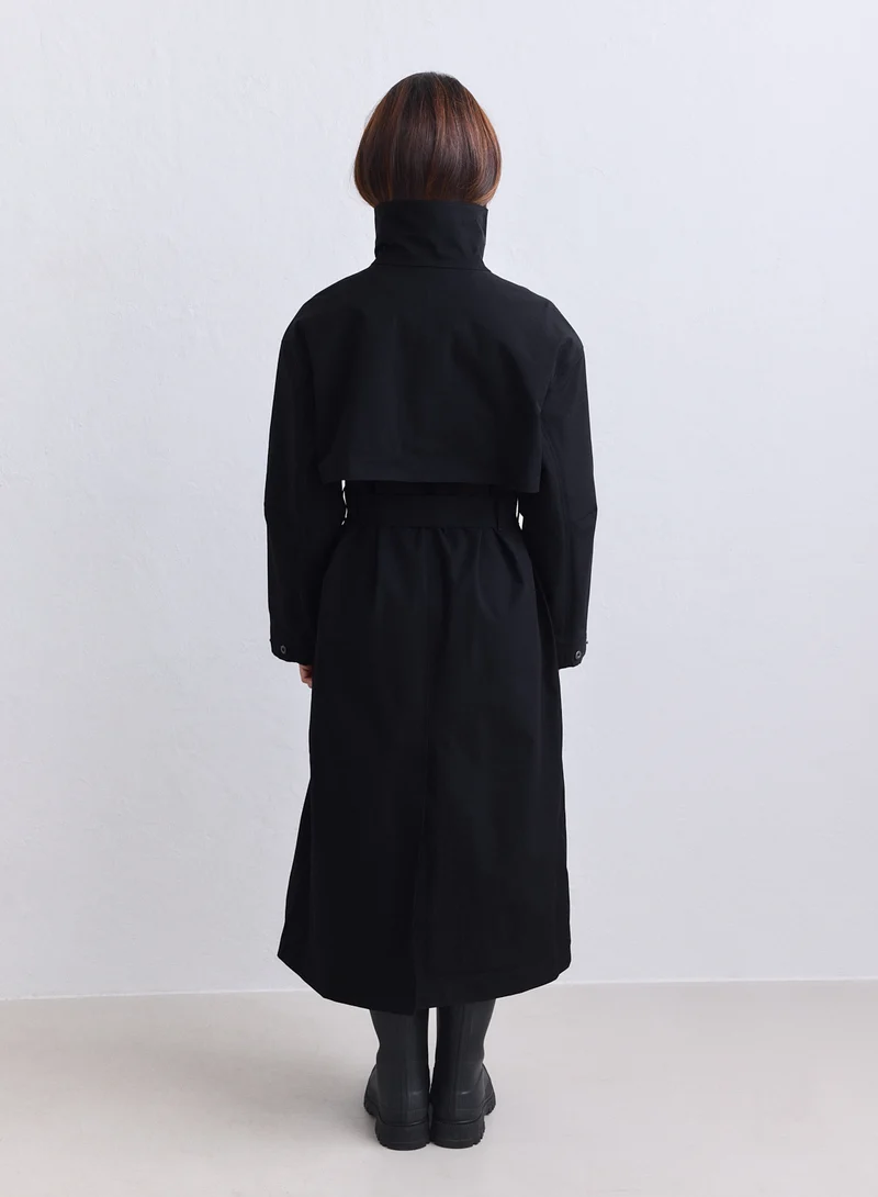 Black Waterproof Coat