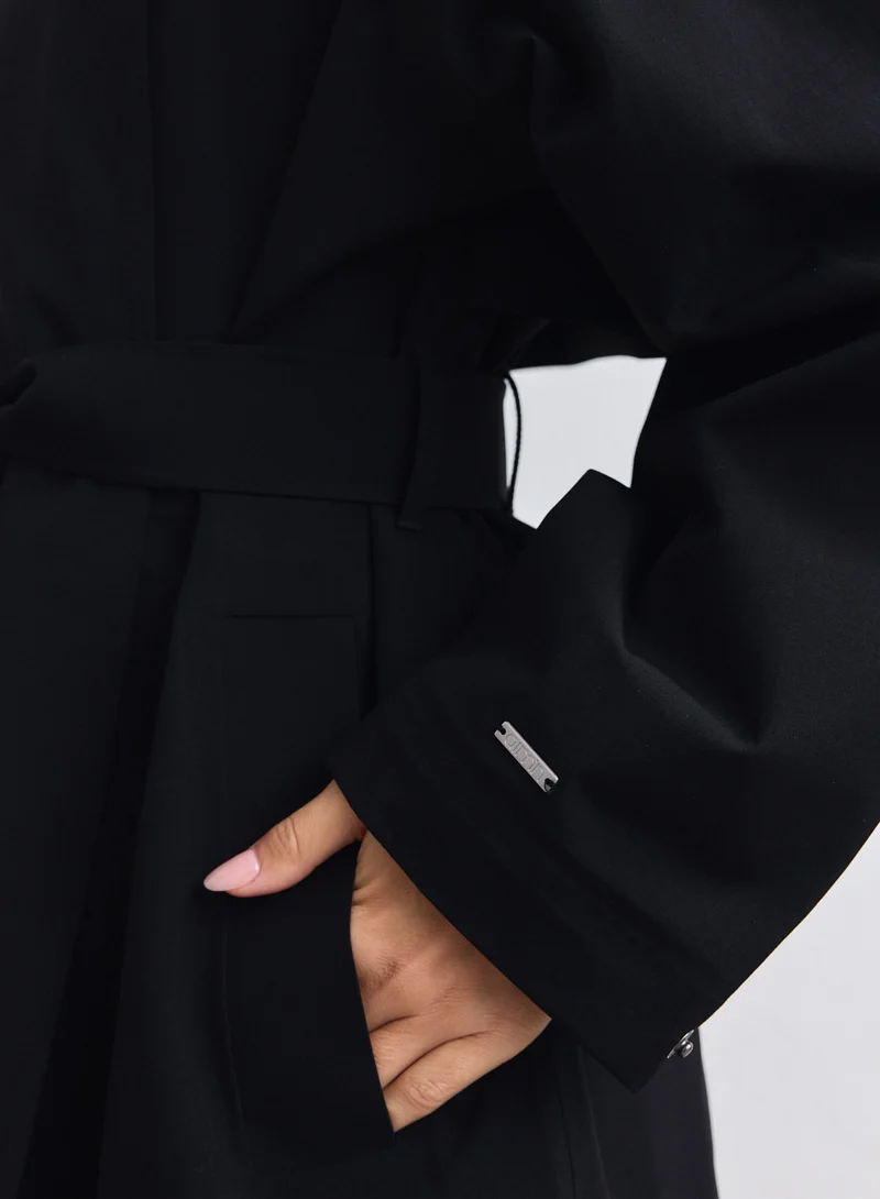 Black Waterproof Coat