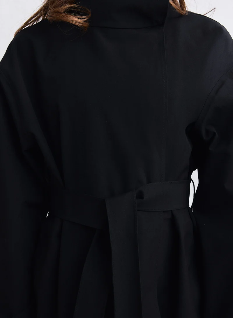 Black Waterproof Coat