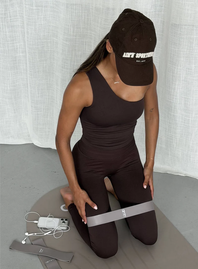 Chocolate Shape Seamless One Shoulder Bralette