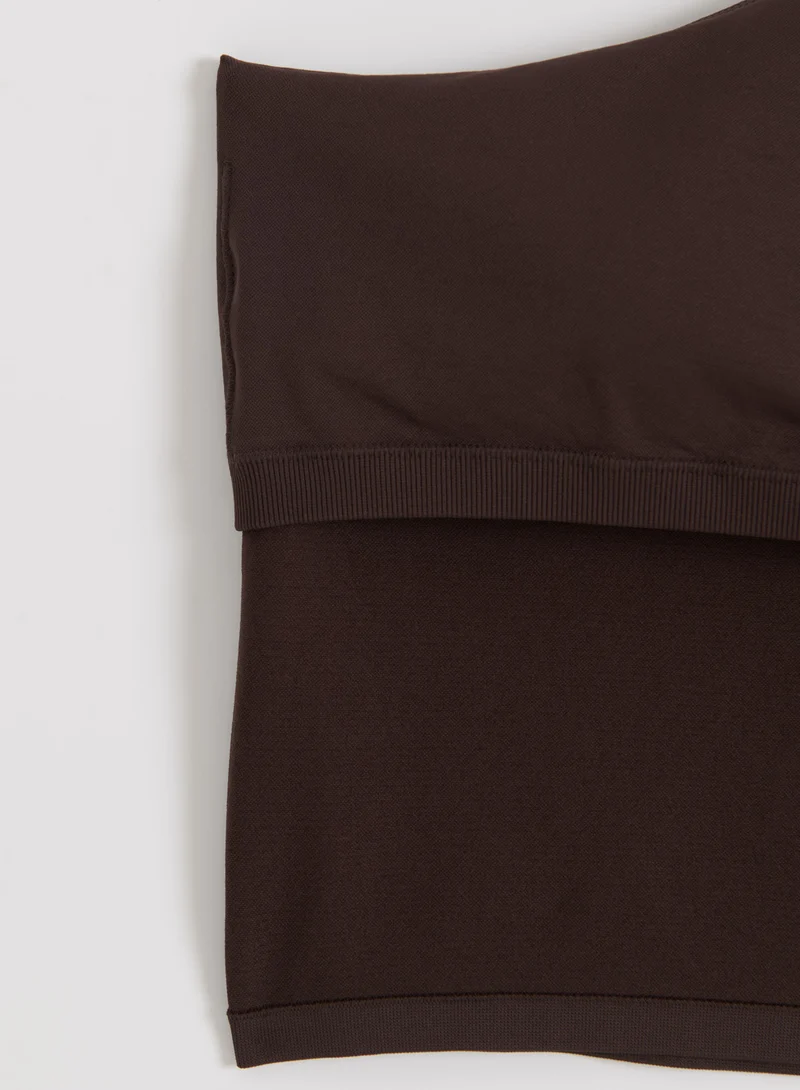 Chocolate Shape Seamless One Shoulder Bralette