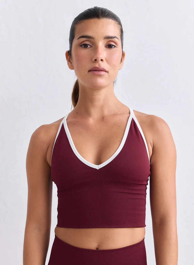 Merlot Shape Seamless Cross Back Bralette