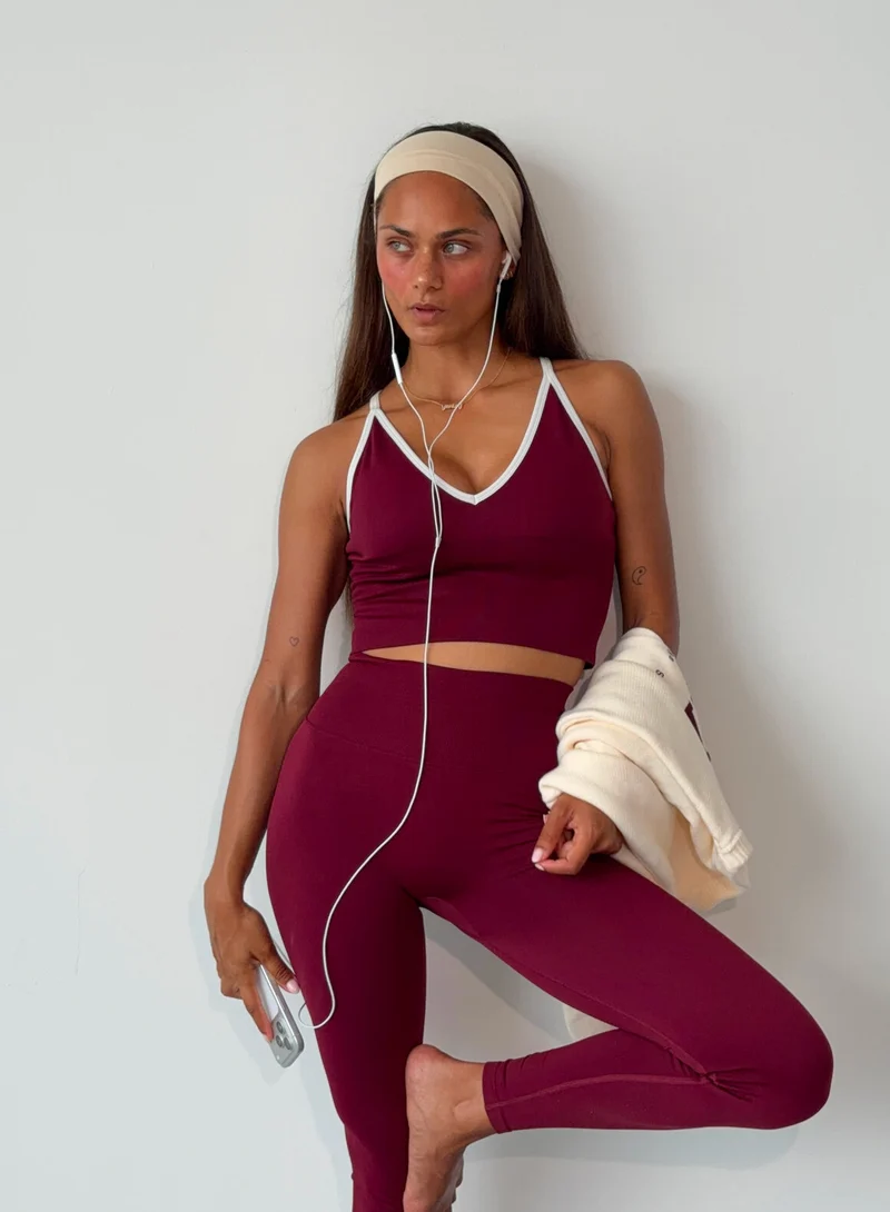 Merlot Shape Seamless Cross Back Bralette