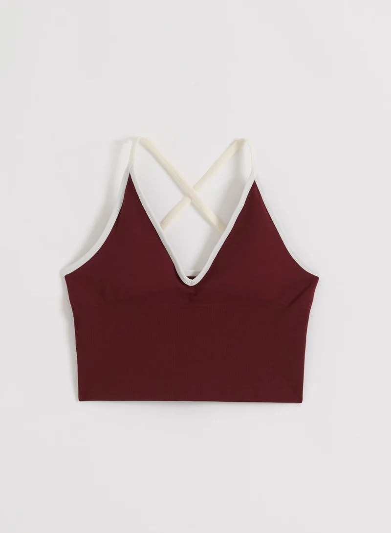 Merlot Shape Seamless Cross Back Bralette