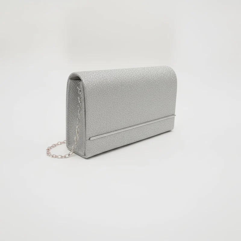 Pochette donna lurex cerimonia - Argento
