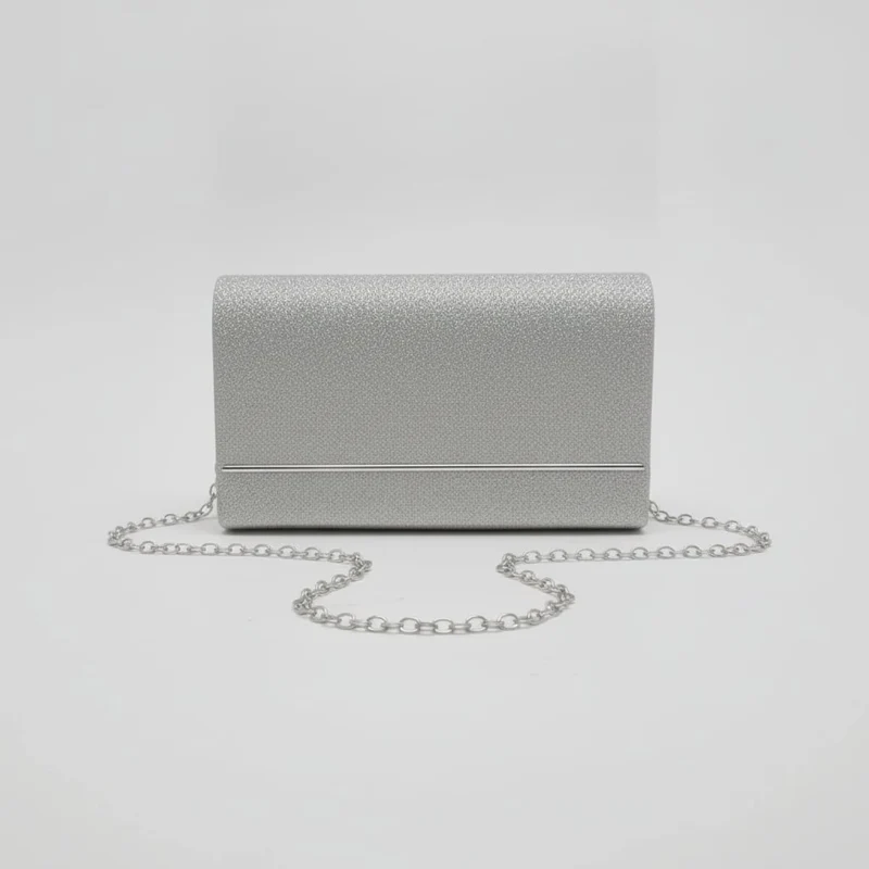 Pochette donna lurex cerimonia - Argento