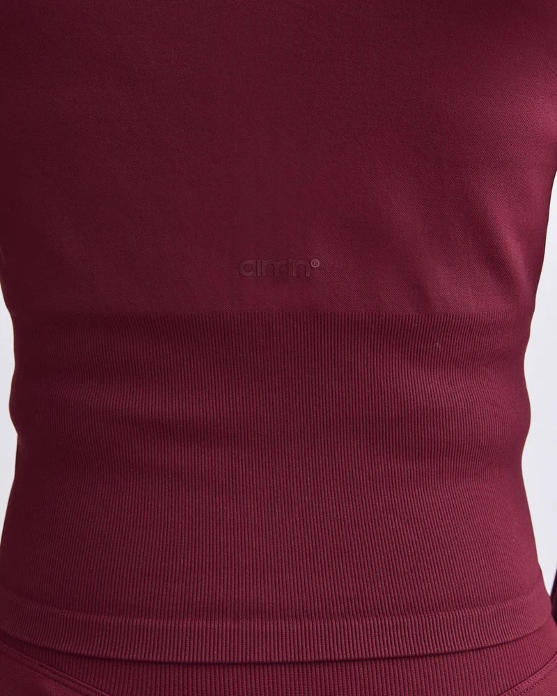 Merlot Shape Seamless Zip Jacket