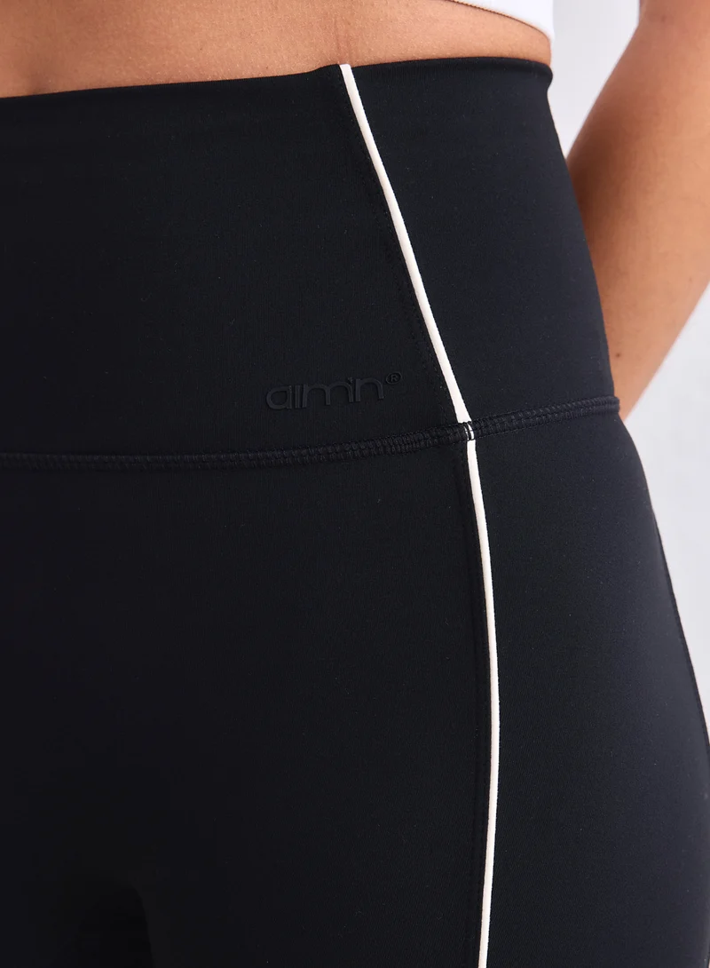 Black Sense Contrast Tights