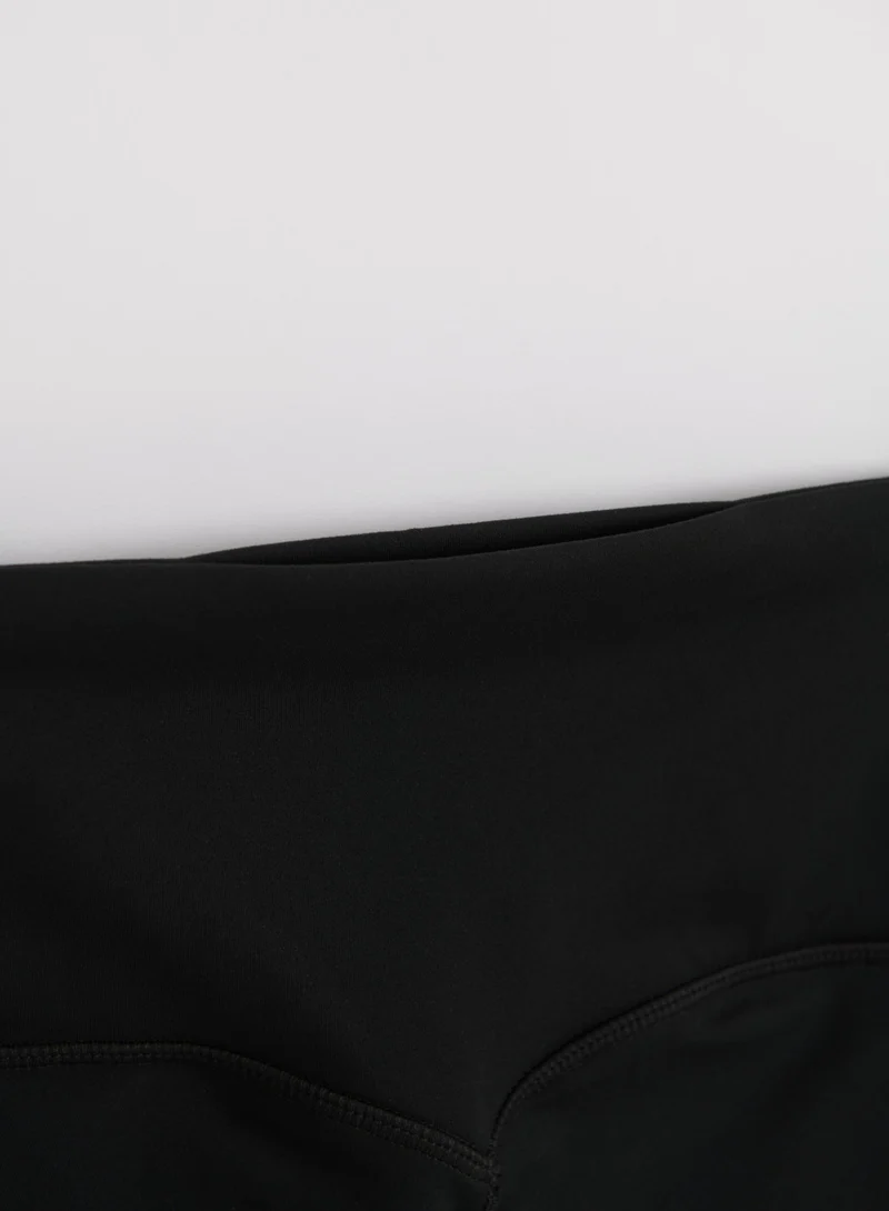 Black Sense Contrast Tights