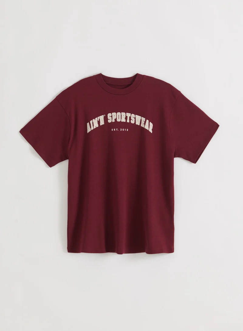Merlot Varsity Boyfriend T-shirt