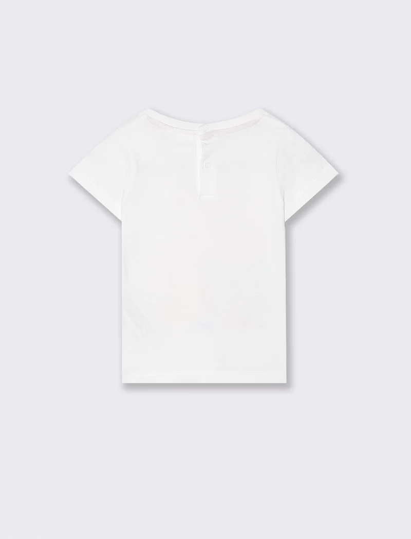 Maglietta Peppa Pig girocollo colorata - Bianco