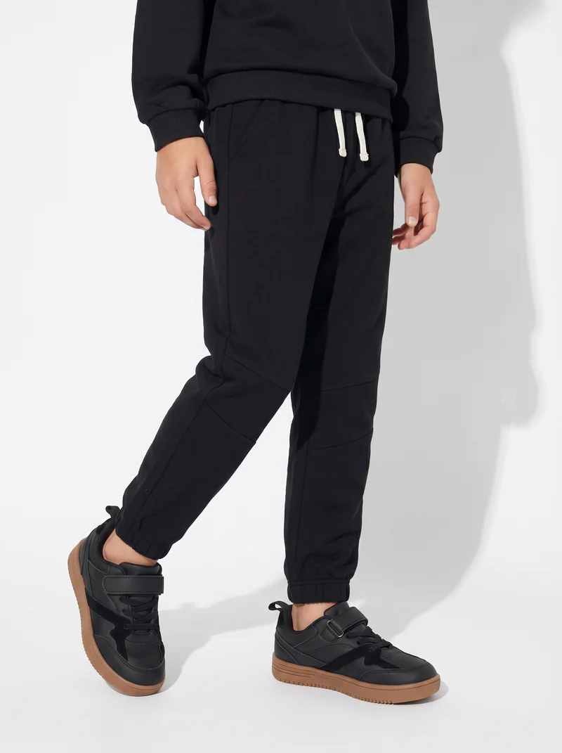 Pantaloni jogger in cotone comodi e pratici - Nero