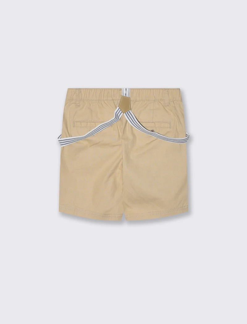 Camicia stampata manica corta palme - Beige