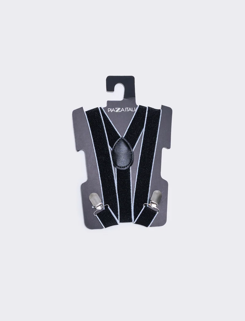 Bretelle eleganti per uomo - Nero