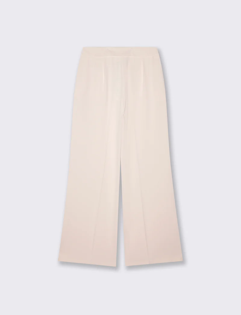Pantalone Linea Dritta Elegante - Bianco panna