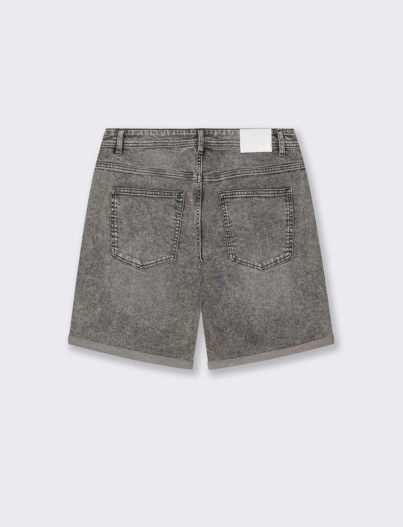 Bermuda Jeans Regular Fit in 5 Colori - Grigio