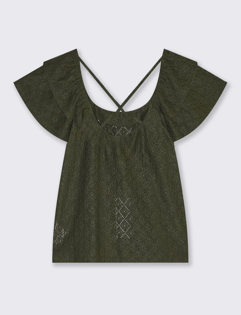 T-Shirt Raglan con Laccetti Retro - Kaky 1