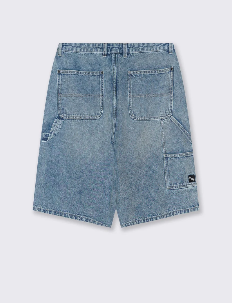 Bermuda Jeans Carpenter Skater Fit Denim - Denim