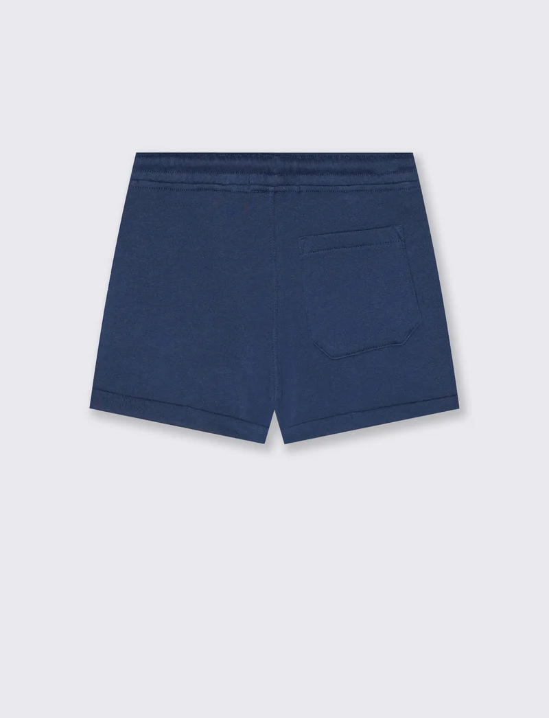 Bermuda sportivi con tasche stampate - Blu