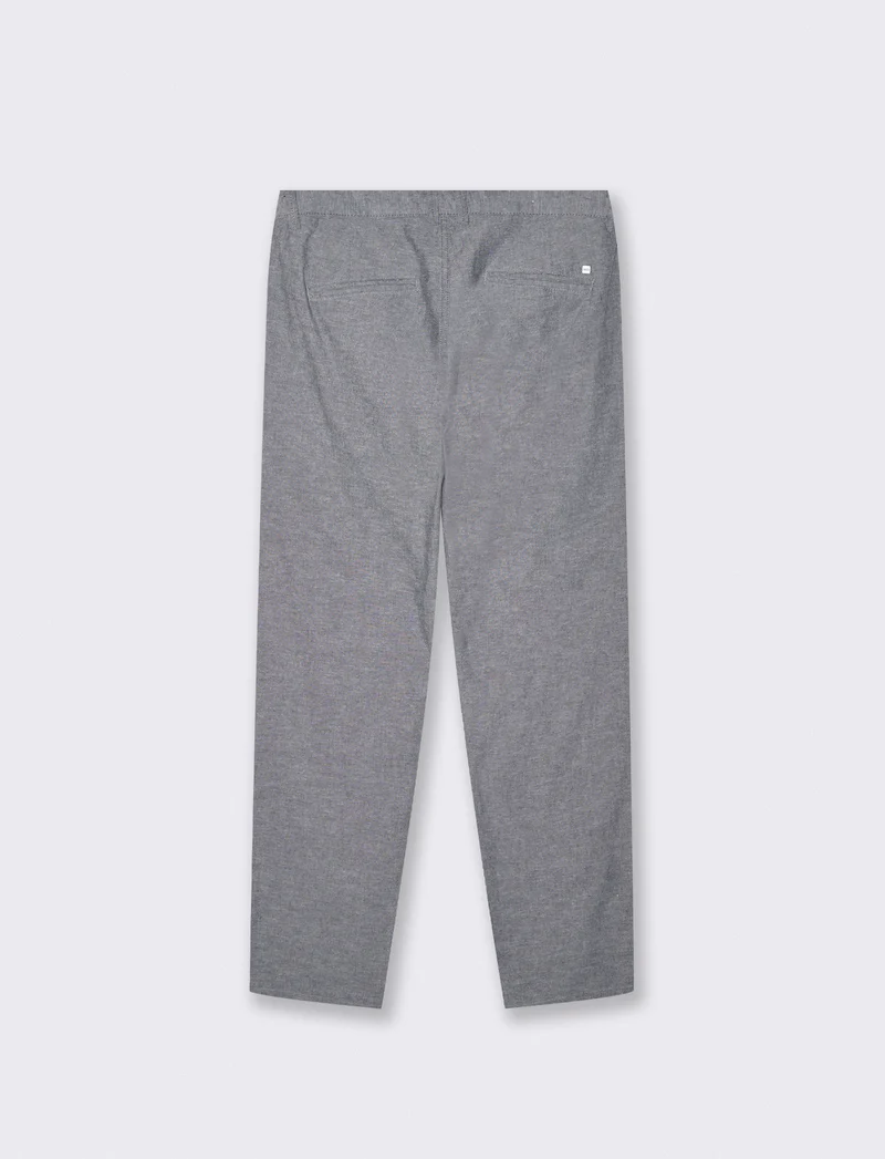 Pantaloni Chino Slim Fit in Lino - Blu