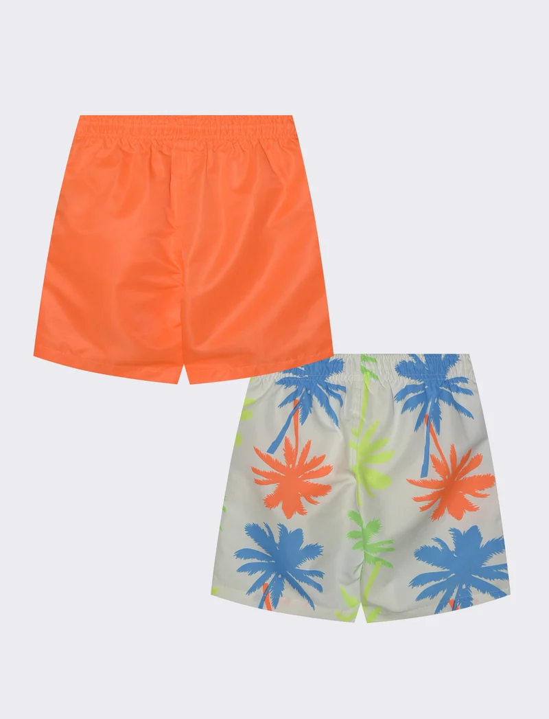 Costume 2Pack: boxer fluo e stampati - Arancio