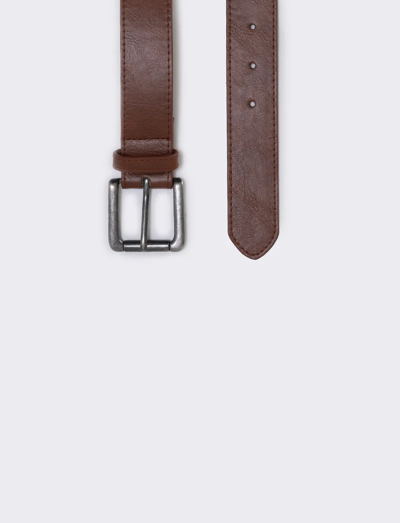 Cintura fusto con cucitura elegante - Cuoio