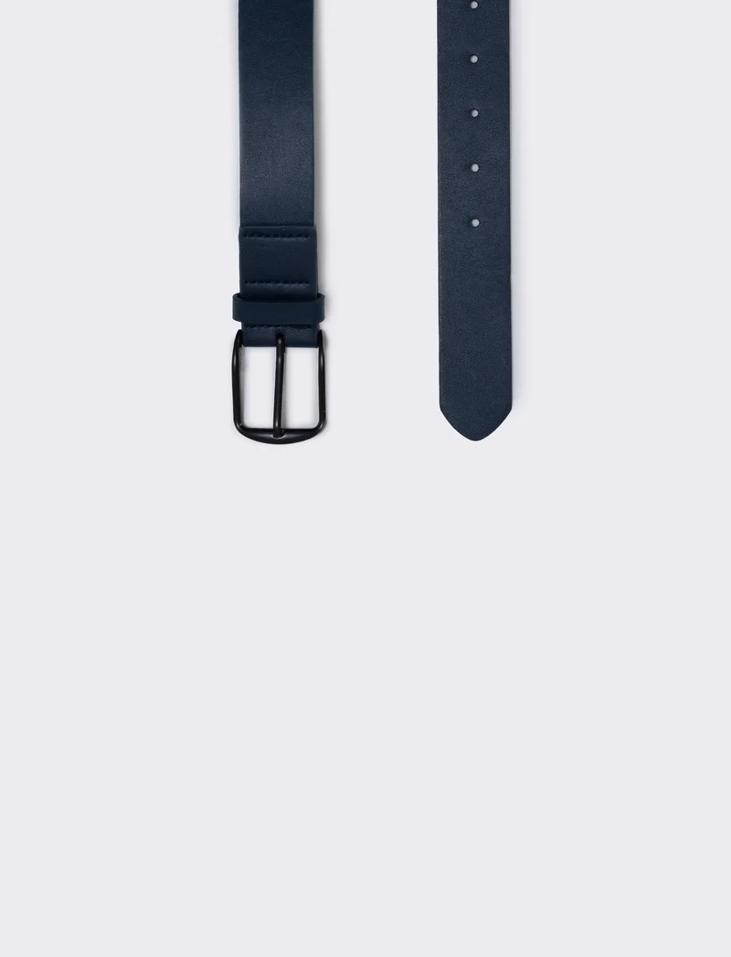 Cintura basic versatile 3,5 cm - Blu
