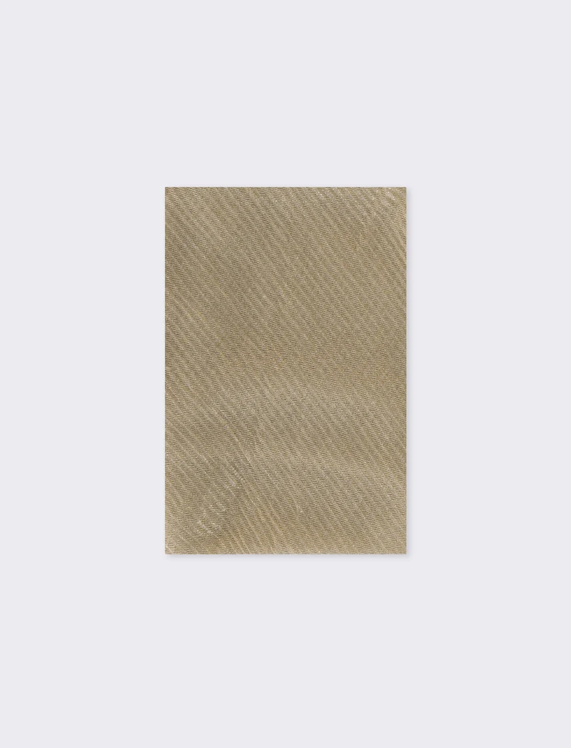 Foulard plissettato metallizzato - Oro