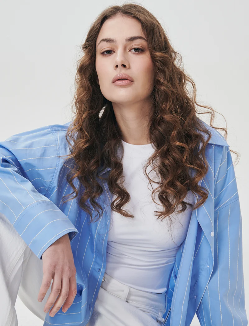 Camicia Oversize in Tessuto Leggero - var 2