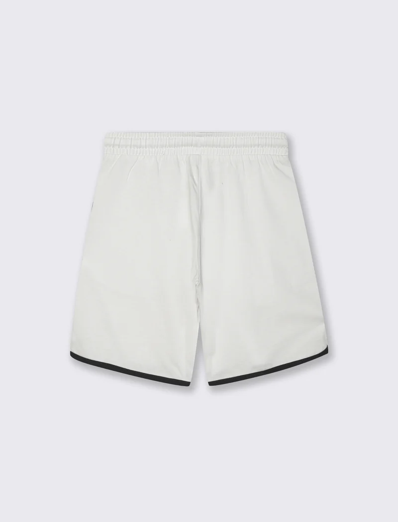 Bermuda baseball in jersey con lacci - Bianco