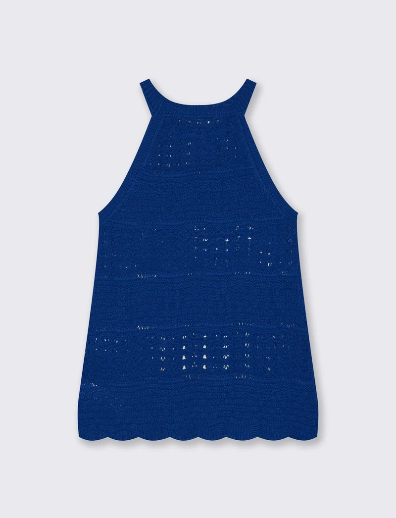 Top Crochet con Fondo a Onde Elegante - Royal