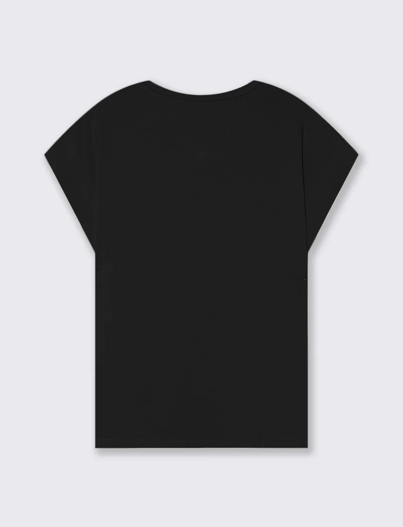 T-Shirt Manica Corta con Stampa Frontale - var 2