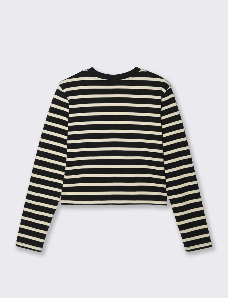 Cardigan a Righe Manica Lunga - var 1