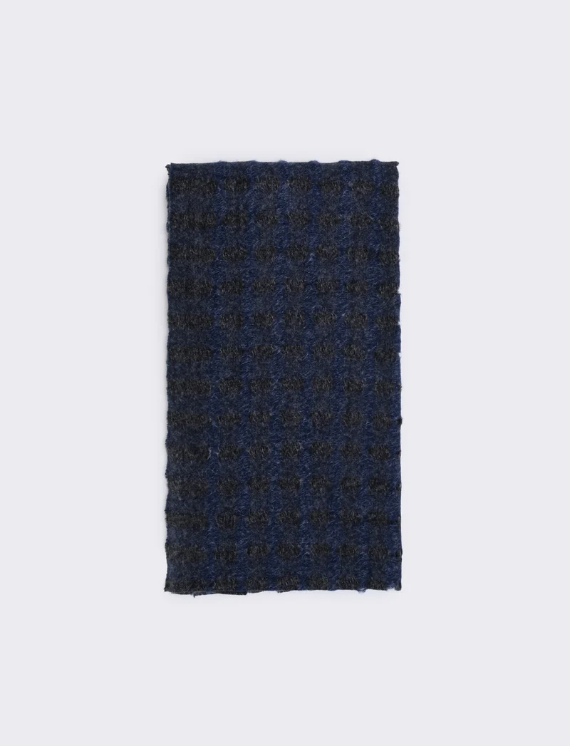 Sciarpa intrecciata bicolor donna - Denim
