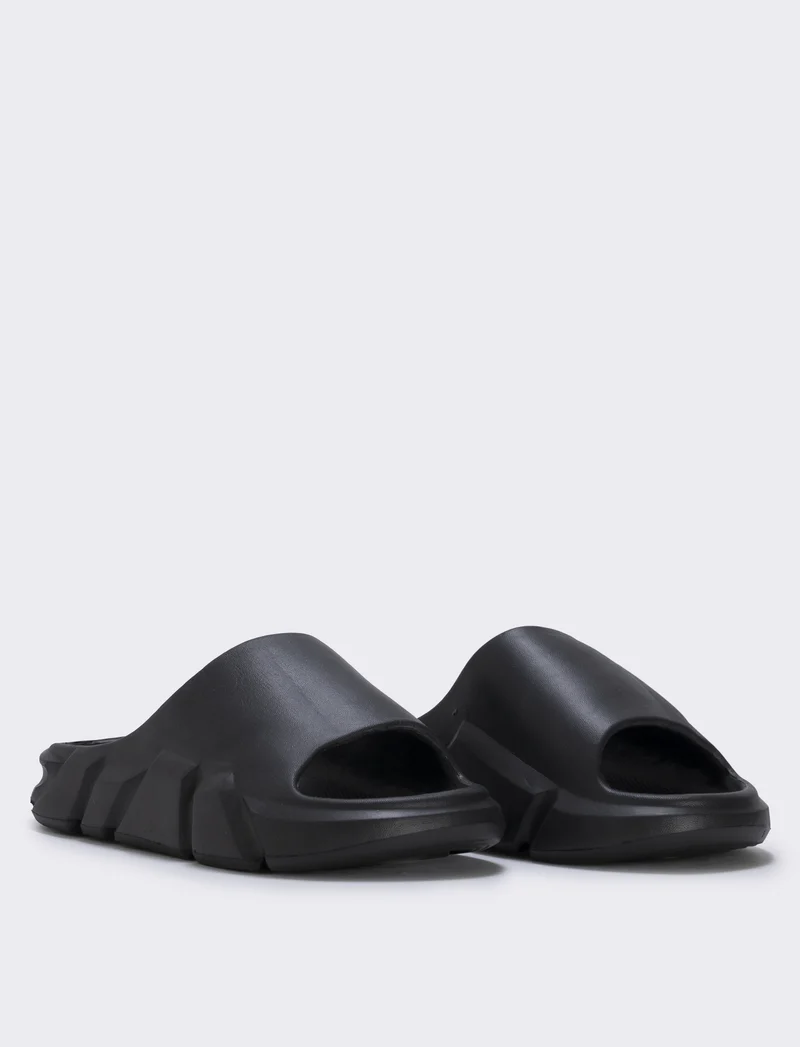 Ciabatta da uomo in gomma EVA, 2 colori - Nero