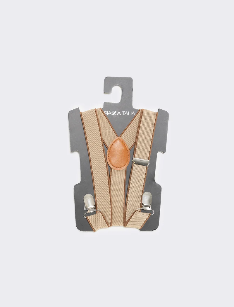 Bretelle per bambini divertenti e colorate - Beige